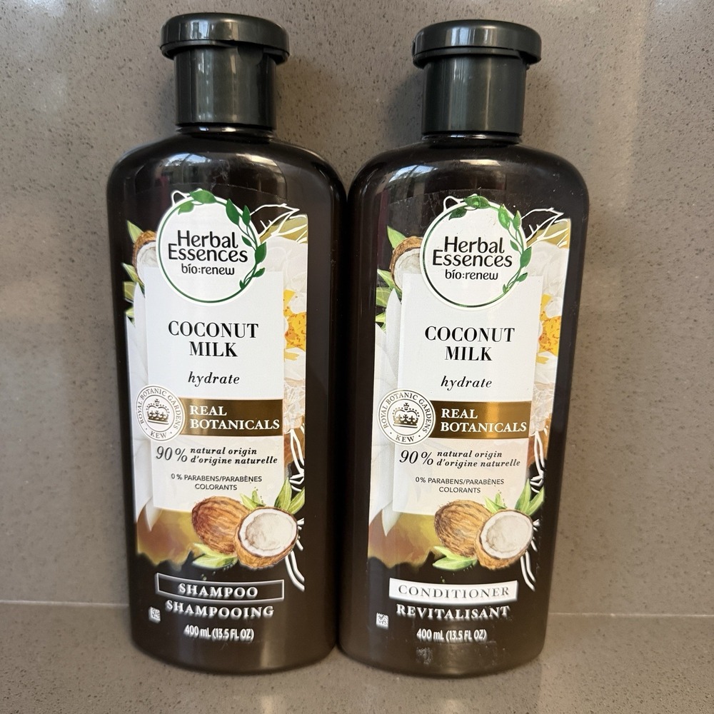 Herbal Essences Bio Renew Coconut Milk Shampoo Conditioner 400ml Discontinued
